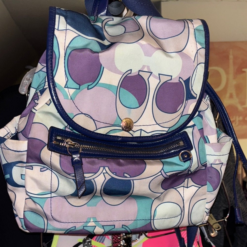 Coach Stylish Multicolor Backpack - image 1